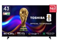 Toshiba 108 cm (43 inches) C350NP Series 4K Ultra HD Smart LED Google TV 43C350NP (Black)