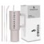 Tumbler with lid and Straw 1200ML Cup Stainless Steel Vacuum Insulated Tumbler for Water, Iced Tea or Coffee 1.2L Office Gym Travelling (Rose Custome)