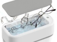 Ultrasonic Jewelry Cleaner Machine, 40W 22OZ?640ML) Portable Professional Sonic Jewelry Cleaner for Eye Glasses,Ring,Earring, Necklaces,Watch Strap,Makeup Brush