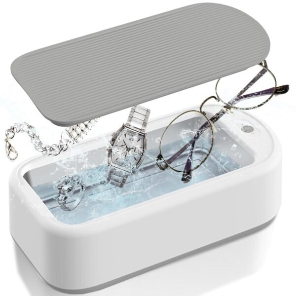 Ultrasonic Jewelry Cleaner Machine, 40W 22OZ?640ML) Portable Professional Sonic Jewelry Cleaner for Eye Glasses,Ring,Earring, Necklaces,Watch Strap,Makeup Brush