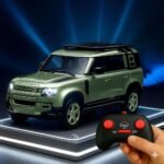 Umadiya® Remote Control Metal Diecast Resembling Defender Car with Smoke Effect | Openable Doors & Light | 1:22 Scale | Mist Toys for Kids