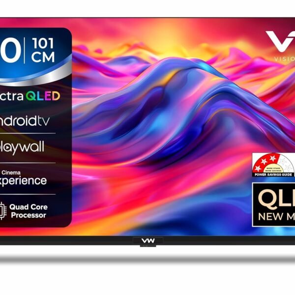 VW 101 cm (40 inches) Spectra Series Full HD Smart QLED Android TV VW40AQ3