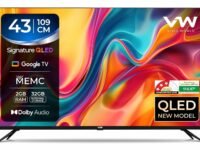 VW 109 cm (43 inches) Pro Series 4K Ultra HD Smart QLED Google TV VW43GQ2