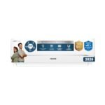 Voltas 1.5 ton 3 star,New star rated, Rating Inverter Split AC (Copper, Convertible 5-in-1 Cooling Mode, 2-Way Air Swing, Anti-dust Filter with Anti Microbial Coating, Auto Clean (183INV CAV, White)