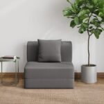 Wakefit Flipper Sofa Cum Bed - One Seater (6'x2.5') Feet- WarpKnit Grey