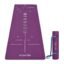Wiselife True Body Alignment Yoga Mat + Sleek Yoga Strap For Men And Women | Non-Slip Textured Extra Wide & Thick | Pro Balance Eco Tpe Exercise Mat For Home, Pilates, Gym & Fitness (6MM,PURPLE-CHAKRA)