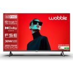 Wobble 100.3 cm (40 inches) K Series Full High Definition Smart LED TV with Google TV 5.0 (Black) WB40FDAGU2841D25
