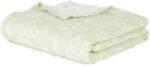 World's First Banana Jacquard Floral Bath Towel Clinically Tested & Proven to Help Reduce Acne Designed for Sensitive Skin Super Soft Towels for Bath Large Size - Pastel Green