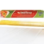 Wrap On Wrap On Biodegradable Cling wrap for Food Wrapping,Pack of 1, 100 Meter Biodegradable Food Wrapping Roll, Food Wrapping, Microwave Safe Paper Wrap for Storing All Food Types