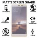 YOFO Anti Glare Matte Finish Anti-Fingerprint 9H Ceramic Glass Screen Protector for MI Redmi Note 3 (Transparent)