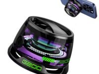 Yaslayp Multifunctional G200 Magnetic Bluetooth Speaker with RGB Light,Wireless Waterproof Magnetic Speaker for Phones,Tablets,Laptops and Switch,6-7H Playtime(Black-1PC)