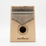 amiciSound 17-Key Kalimba Thumb Piano | Maple + Walnut Dual-Tone Wood Body for Melodious, Warm Sound | Wedge Design | Beginner-Friendly Musical Instrument with Soft Touch Keys | Made in India