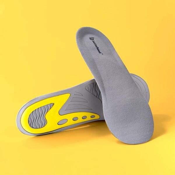 betterhood PosturePro Dual-Layer Gel Insoles | Large, 8-11 UK | Insole for Extra Cushioning, Daily-Use Shoe Inserts, Helps Long-Term Feet Health, Thin Non-Bulk Design, Trim to Fit (Pack of 1 Pair)