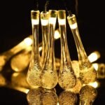 fizzytech 4M 20 LED Waterdroop String Lights – Waterproof Copper Wire Warm White Decorative Lights for Home, Diwali, Party, Christmas, Wedding & DIY Decoration
