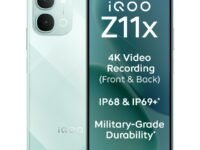 iQOO Z11x 5G (Prismatic Green, 8GB RAM, 256 GB Storage) | Dimensity 7400-Turbo Processor | 7200 mAh Battery | 4K Video Recording Front & Back | IP68 & IP69+ | Powered by OriginOS 6