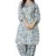 rytras Women Pure Cotton Printed Straight Kurta Set with Palazzo Pants - Ethnic Wear