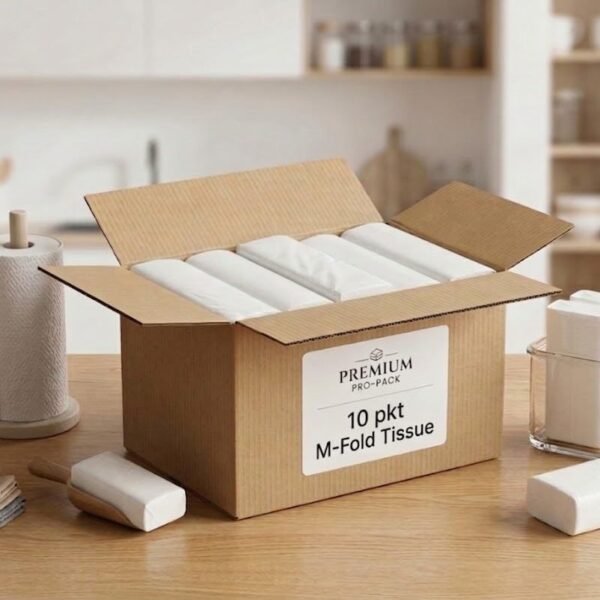 1 Ply Tissue Paper Napkins Pack of 10 Soft White Paper Napkins for Home Office Restaurant and Party Use