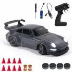 L.O.T TOYS Flare Rc Drifting Car | 20Kmph, 2.4Ghz | Rc Car 4x4, Remote Control Car, Drift Car, Birthday Gift, Boost Mode, Long Range Remote, Hard Plastic Top with LED Head Light (Burnout Grey)