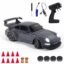 L.O.T TOYS Flare Rc Drifting Car | 20Kmph, 2.4Ghz | Rc Car 4x4, Remote Control Car, Drift Car, Birthday Gift, Boost Mode, Long Range Remote, Hard Plastic Top with LED Head Light (Burnout Grey)