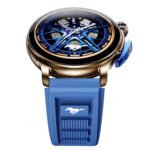 GOBOULT Mustang Racer Smart Watch 1.43'' AMOLED Display, Rotating Bezel, BT Calling, 150+Watchfaces, 500 Nits Brightness, AI Voice Assistant, SpO2 Monitoring, 120+ Sports Mode (Apex Blue)