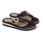 Duosoft Flip Flop for Women | Soft Comfortable | Breathable | Fashionable | Stylish | Trendy | Super soft | Lightweight | Anti-Slip Sole | Indoor & Outdoor |DW-34-Brown