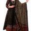 KLOSIA Women's Rayon Printed Anarkali Kurta and Pant with Dupatta Set