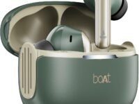 boAt Airdopes 219, 4Mics ENx Tech, 40 Hrs Battery, Best in Segment for Calling, Free Music Streaming,13mm Drivers, Bluetooth Earbuds, TWS Ear Buds Wireless Earphones with mic (Forest Sage)