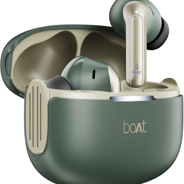 boAt Airdopes 219, 4Mics ENx Tech, 40 Hrs Battery, Best in Segment for Calling, Free Music Streaming,13mm Drivers, Bluetooth Earbuds, TWS Ear Buds Wireless Earphones with mic (Forest Sage)
