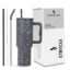 Tumbler with lid and Straw 1200ML Cup Stainless Steel Vacuum Insulated Tumbler for Water, Iced Tea or Coffee 1.2L Office Gym Travelling (Grey Paint)