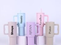 CYNVEXA Personalized with Your Name, Tumbler with lid and Straw 1200ML Cup Stainless Steel Vacuum Insulated Tumbler for Water, Iced Tea or Coffee 1.2L Office Gym Travelling (Lavander Mist)