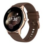Noise Twist Go Smart Watch 1.39" Display, TruSyncᵀᴹ BT Calling, Glossy Metal Finish, 150+ Watch Faces, IP68, Sleep Tracking, 100+ Sports Modes, Smart Watch for Men and Women (Vintage Brown)