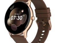 Noise Twist Go Smart Watch 1.39" Display, TruSyncᵀᴹ BT Calling, Glossy Metal Finish, 150+ Watch Faces, IP68, Sleep Tracking, 100+ Sports Modes, Smart Watch for Men and Women (Vintage Brown)