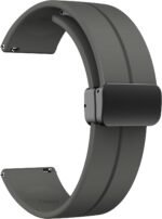 22 mm Silicone Magnetic Watch Straps Belt Band Compatible with Noise ColorFit Ultra/Ultra 2, Pro 3, Active/GPS, Buzz, Core, Nav & Nav+, Endure Smartwatch Straps,