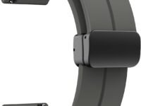 22 mm Silicone Magnetic Watch Straps Belt Band Compatible with Noise ColorFit Ultra/Ultra 2, Pro 3, Active/GPS, Buzz, Core, Nav & Nav+, Endure Smartwatch Straps,