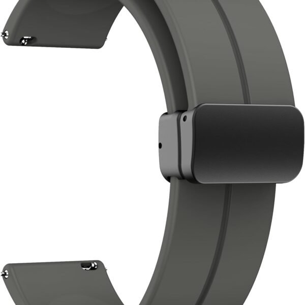 22 mm Silicone Magnetic Watch Straps Belt Band Compatible with Noise ColorFit Ultra/Ultra 2, Pro 3, Active/GPS, Buzz, Core, Nav & Nav+, Endure Smartwatch Straps,