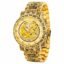 ALNA-TURA Premium Luxury Gold Tiger Men’s Watch Gift | Stainless Steel Bracelet | Diamond Markers | Quartz Analog Wrist Watch for Birthday, Wedding & Festival Gifting | Watch for Mens Stylish