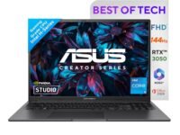 ASUS Vivobook 16X 13th Gen,Intel Core i5-13420H Creator/Gaming Laptop(NVIDIA RTX 3050-4GB/16GB/512GB/FHD+/16.0"/144Hz/Windows 11/M365 Basic(1Year)*/Office Home 2024/Indie Black/1.67 kg)K3605VC-RP412WS