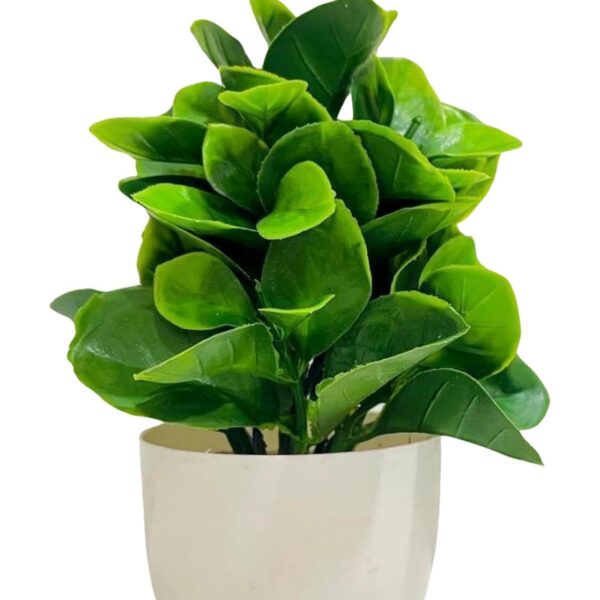 ATEVON White Pot Artificial Flower Plants: Ideal for Home Office Decor in Bedrooms, Living Rooms, and Balconies