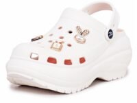 ATHCO Roxxie Clogs For Women's|Girl's| Dual-Color Soft EVA Cushioned With Massage Footbed|Easy Wear with Adjustable Back Strap|Lightweight Platform Heels|Flexible|Breathable|Extra Soft Comfortable Anti-Skid Casual Mule|All-Season|Summer|Monsoon|Rain|Winter|Waterproof|Casual Slip-On Sandal with Cute Charms & Chunky Design|Indoor & Outdoor Wear|Trendy|Fashionable|Stylish|Shoes