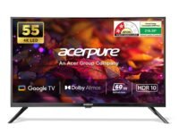 Acerpure 140 cm (55 inch) Swift Series UHD LED Smart Google TV AP55UG51ASFTD Model (Black)