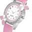 Acnos® Premium White Dial Diamond Pink Analog Watch Love Heart Diamond Bracelet for Girls Best Design Butterfly Combo 3 Pack of 3