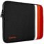 AirCase Neoprene Laptop Sleeve for 13.5-14.1 Inch Laptops | Stripe Pattern | Water-Resistant Shockproof Scratch-Proof | All 14 Inch Laptops & Chromebooks | Black Red