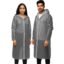 Allextreme EVA Waterproof Unisex Rain Coat Hooded Full Sleeves Outdoor Men, Women, Boys & Girls Rainwear Poncho Raincoat for Camping, Hiking & Travelling (Universal Size,1 Pc Grey)