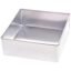 Aluminium Square Cake Mould Cake Pan Cake Tin Tray 6 Inches For Baking Half 1/2 Kg 500 Grams In Otg Microwave Pressure Cooker,Silver