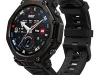 Amazfit T-Rex 3 Pro (Smartchoice)Outdoor Smart Watch 48mm Sapphire AMOLED Display,Ti Bezel,Dual Band GPS,Offline Maps,25 Days Battery,Built-in Flashlight,10 ATM,180+ Sport Mode,Android & iPhone,Black
