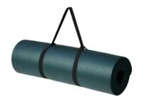 Amazon Basics 13mm Extra Thick NBR Yoga and Exercise Mat with Carrying Strap, Steel