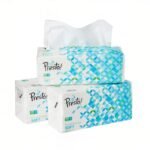 Amazon Brand - Presto! 2 Ply Facial Tissue Box | 600 Pulls | 200 Pulls X 3 Cartons | Soft And Highly Absorbent | 100% Natural Virgin Cellulose Fiber
