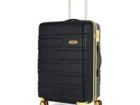 American Tourister Bricklane+ | Large Size Check-in Trolley Bag (80 cm) | 360° 8 Wheel Travel Luggage | Hard Case Polycarbonate(PC) Suitcase | Mounted Lock | Charcoal Grey