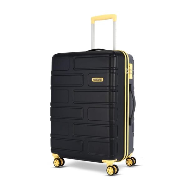 American Tourister Bricklane+ | Large Size Check-in Trolley Bag (80 cm) | 360° 8 Wheel Travel Luggage | Hard Case Polycarbonate(PC) Suitcase | Mounted Lock | Charcoal Grey
