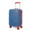 American Tourister Bricklane+ | Small Size Cabin Trolley Bag (55cm) | 360° 8 Wheel Travel Luggage | Hard Case Polycarbonate (PC) Suitcase | Mounted Combination Lock | Cobalt Blue